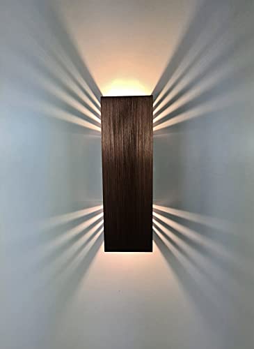 SpiceLED Wandleuchte ShineLED Kupfer Edition mit Schalter - Indirekte Beleuchtung mit Schatteneffekt - dimmbare Up & Down Wandlampe - 14W - ‎Lichtfarbe Weiß von SpiceLED
