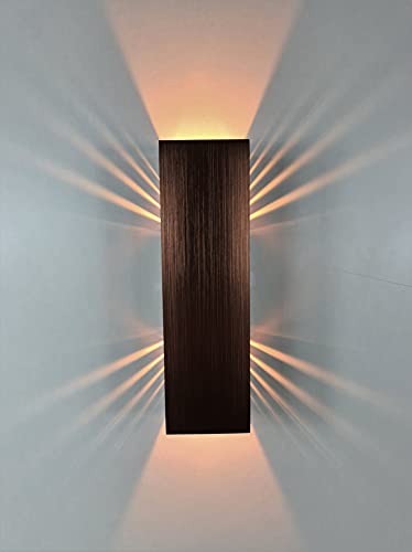 SpiceLED Wandleuchte ShineLED Kupfer Edition mit Schalter - Indirekte Beleuchtung mit Schatteneffekt - dimmbare Up & Down Wandlampe - 4200 Kelvin - 6W - Lichtfarbe Weiß von SpiceLED