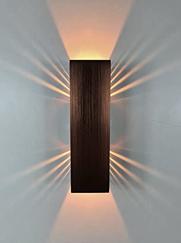 SpiceLED Wandleuchte ShineLED Kupfer Edition mit Schalter - Indirekte Beleuchtung mit Schatteneffekt - dimmbare Up & Down Wandlampe - 6W - Lichtfarbe Warmweiß von SpiceLED