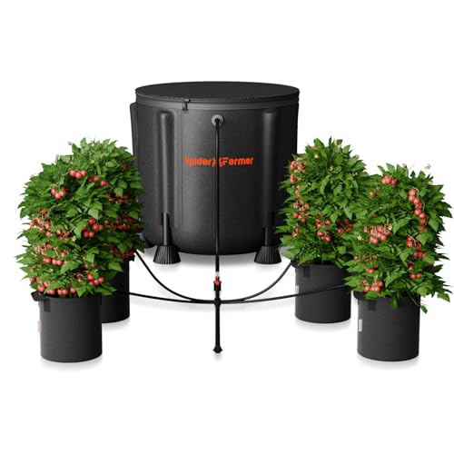Spider Farmer bewässerungssystem indoor, automatische bewässerung - Set mit 50-Liter Eimer, 25-Watt Wasserpumpe, Niedrigwassersensor - Komplettautomatisches Bewässerungssystem für Zuchtzelt oder Rasen von Spider Farmer