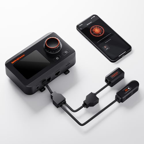 Spider Farmer GGS Controller Sätze, Intelligenter Umweltcontroller, Temp Feuchte Lichtsensor und Adapter, Ideal für Indoor Grow Cycle System Auto Management von Spider Farmer