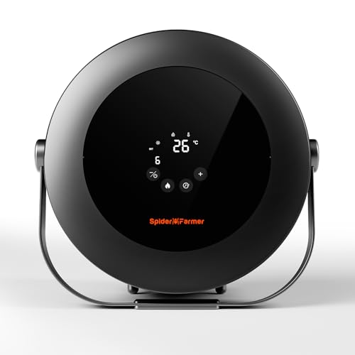 Spider Farmer Heizlüfter,540W Heizung Intelligente Temperaturregelung Energiesparend Leise,4 Modi und 24 Std. Timer, 10-PTC Heizung und Lüftungsrohr, Geeignet für Pflanzenräume und Growzelte Spider Farmer Heizlüfter,540W Heizung Intelligente Temperaturregelung Energiesparend Leise,4 Modi und 24 Std. Timer, 10-PTC Heizung und Lüftungsrohr, Geeignet für Pflanzenräume und Growzelte von Spider Farmer