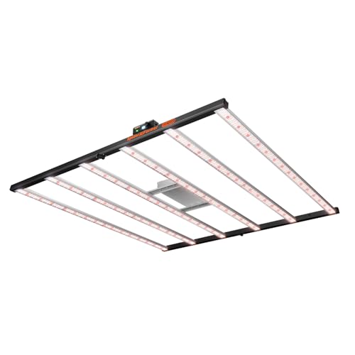 Spider Farmer SE7000 LED Grow Lampe Wachstumslampe mit Samsung LM301H EVO Dioden LED Pflanzenlampe 150x150cm 730W Vollspektrum Grow Light Dimmbare Daisy Chain Grow Lampen 2,9 umol/J von Spider Farmer