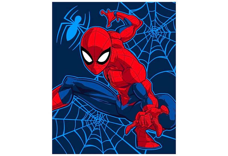 Kinderdecke MARVEL, Spiderman, Flanelldecke weiche Kuscheldecke 130 x 160 cm von Spiderman
