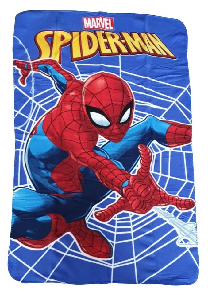 Kunstfaserbettdecke, Fleecedecke Tagesdecke Spiderman mit Spinnennetz 1, Spiderman von Spiderman