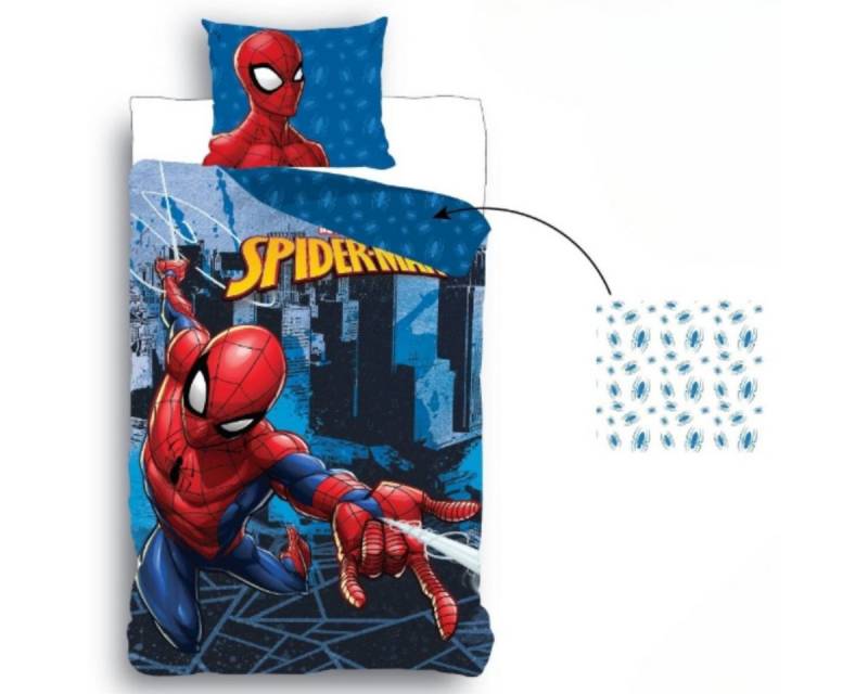 Spiderman Bettwäsche Wendebettwäsche Skye Spiderman Bettwäsche 140x200 cm, 100% Baumwolle von Spiderman