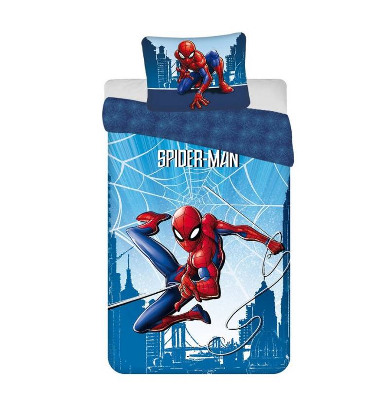 Spiderman Kinderbettwäsche Kuschelige Bettwäsche Baumwolle, 140x200 cm & 50x70 cm von Spiderman