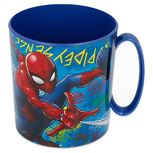 Stor - Spiderman Mikrowellenbecher, 350 ml, Graffiti' von Stor