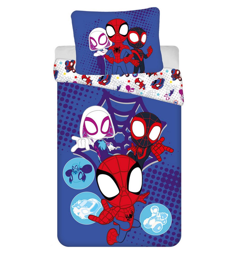 Spiderman Wendebettbezug Spiderman "Spidey" Wende Bettwäsche Kopfkissen Deckenbezug 135/140x200, (2 St) von Spiderman
