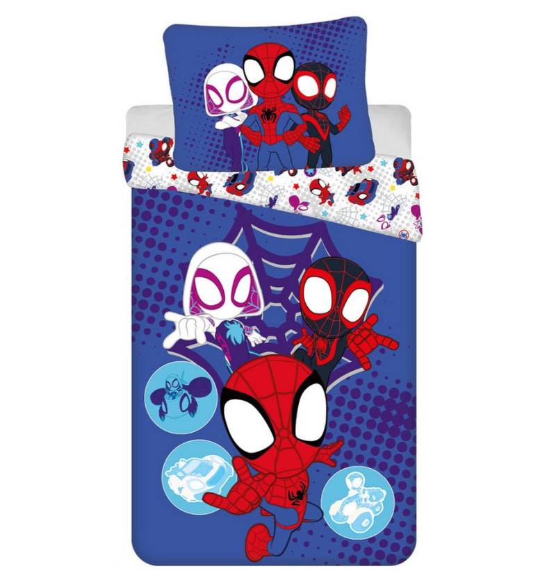 Spiderman Wendebettbezug Spiderman "Spidey" Wende Bettwäsche Kopfkissen Deckenbezug 135/140x200, (2 St) von Spiderman