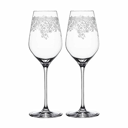 Spiegelau 2-teiliges Weißweingläser-Set, Weingläser, Kristallglas, 500 ml, Arabesque, 4192262 von Spiegelau