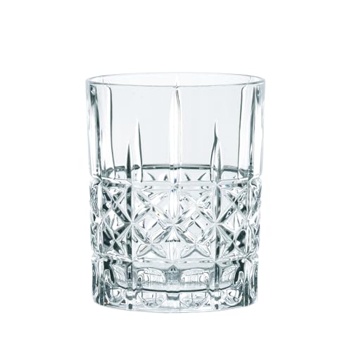 Nachtmann 12-teiliges Bargläser-Set, Je 6 Whisky- und Londrink-Gläser, Kristallglas, 445/345 ml, Highland, 100719, von Nachtmann