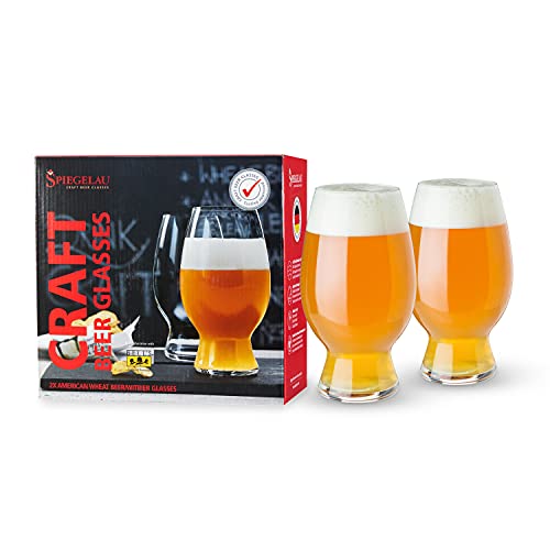 Spiegelau 2-teiliges Kraftbier-Glas-Set, American Wheat Beer/Witbier, Biergläser, Kristallglas, 750 ml, Craft Beer Glasses, 4992663 von Spiegelau