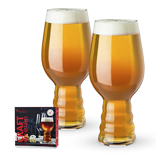 Spiegelau 2-teiliges Kraftbier-Glas-Set, India Pale Ale, Biergläser, Kristallglas, 540 ml, Craft Beer Glasses, 4992662 von Spiegelau