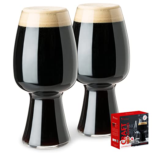 Spiegelau Stout Glas Set/2 499/51 Craft Beer Glasses UK/6, klar, 2 Stück (1er Pack), 2-Einheiten von Spiegelau