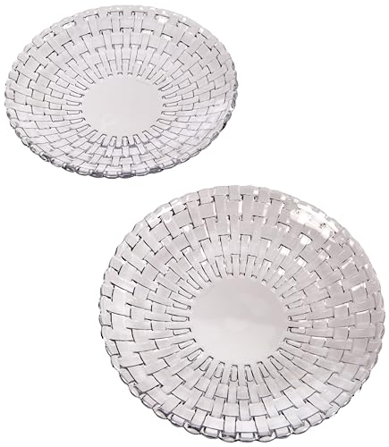 Nachtmann 2-teiliges Schalen-Set, Glasschalen, Kristallglas, 21 cm, Bossa Nova, 0099681-0 von Nachtmann