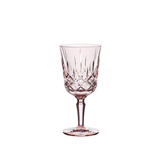 Spiegelau & Nachtmann, 2-teiliges Weingläser-Set, Rosa Cocktailgläser/Weingläser, Kristallglas, 355 ml, Rosé, Noblesse Colors, 105218 von Spiegelau & Nachtmann