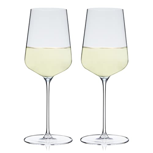 Spiegelau 1350162 Weißweingläser mit Stiel Europäische Kristallweingläser, 430 ml, spülmaschinenfest, 2 Stück, Glas von Spiegelau & Nachtmann