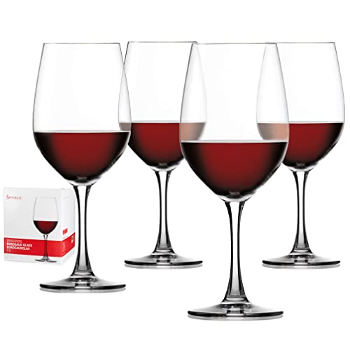 Spiegelau 4-teiliges Bordeauxglas Set, Weingläser, Kristallglas, 580 ml, Winelovers, 4090177 von Spiegelau