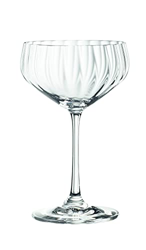 Spiegelau 4-teiliges Cocktailschalen-Set, Champagnerschale/Coupette Glas, Kristallglas, 310 ml, LifeStyle, 4450178 von Spiegelau