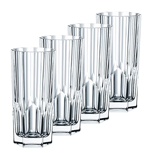 Nachtmann 4-teiliges Longdrink-Set, Kristallglas, 309 ml, Aspen, 0092127-0 von Nachtmann