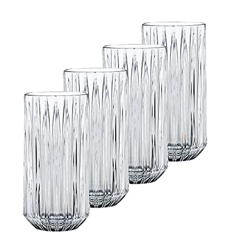 Nachtmann 4-teiliges Longdrink-Set, Kristallglas, 375 ml, Jules, 101980 von Nachtmann