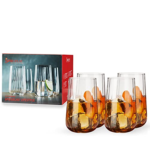 Spiegelau 4-teiliges Longdrinkglas-Set, Cocktailgläser, Kristallglas, 510 ml, LifeStyle, 4450179 von Spiegelau