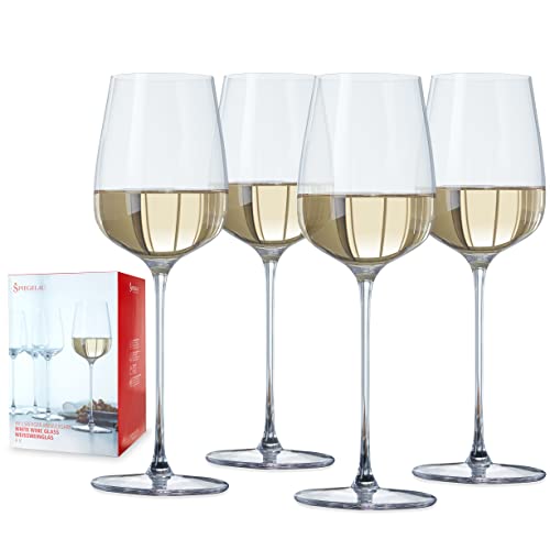 Spiegelau 4-teiliges Weißweinglas-Set, Weingläser, Kristallglas, 365 ml, Willsberger Anniversary, 1416182 von Spiegelau