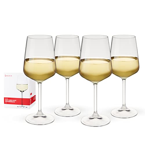 Spiegelau & Nachtmann, 4-teiliges Weißweinglas-Set, Kristallglas, 440 ml, Style, 4670182, Transparent von Spiegelau