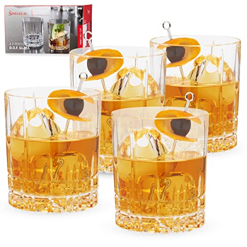 Spiegelau 4-teiliges Whisky-Set, Whiskygläser, Kristallglas, 368 ml, Perfect Serve, 4500176 von Spiegelau