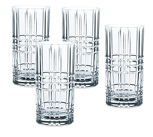 Spiegelau & Nachtmann, 9-teiliges Longdrink-Set, 4x Longdrink-Gläser (445 ml), 4x Glastrinkhalme, 1x Reinigungsbürste, Tastes Good, 103144 von Nachtmann