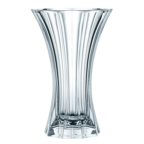 Nachtmann Glasvase 30 cm, Saphir, 80498, Vase aus Kristallglas, Blumenvase Tischdeko, spülmaschinenfest von Nachtmann
