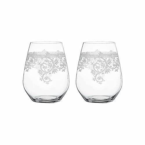 Spiegelau 2-teiliges Becher-Set, Trinkgläser, Kristallglas, 460 ml, Arabesque, 4192264 von Spiegelau & Nachtmann