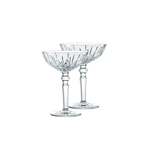 Nachtmann 2-teiliges Cocktailgläser-Set, Longdrinkgläser, 180 ml, Kristallklar, Noblesse, 100831 von Nachtmann
