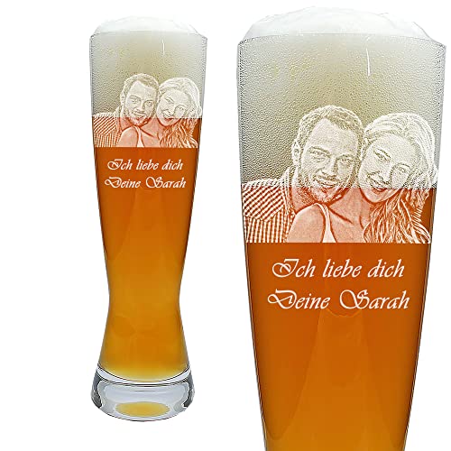 Spiegelau & Nachtmann Leonardo Weizenbierglas mit Fotogravur 0,5 Liter von Spiegelau & Nachtmann