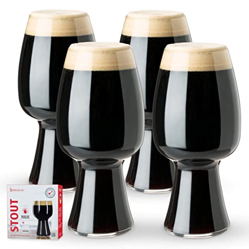 Spiegelau 4-teiliges Kraftbier-Glas-Set, Stout, Bierglas, Kristallglas, 600 ml, Craft Beer Glasses, 4991381 von Spiegelau