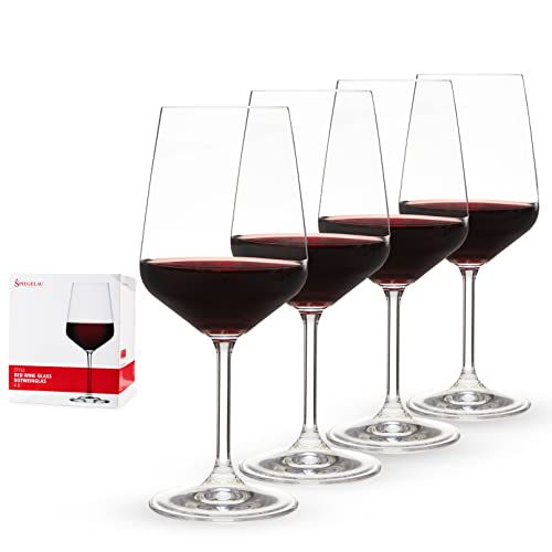 Spiegelau 4-teiliges Rotweinglas Set, Weingläser, Kristallglas, 630 ml, Style, 4670181 von Spiegelau