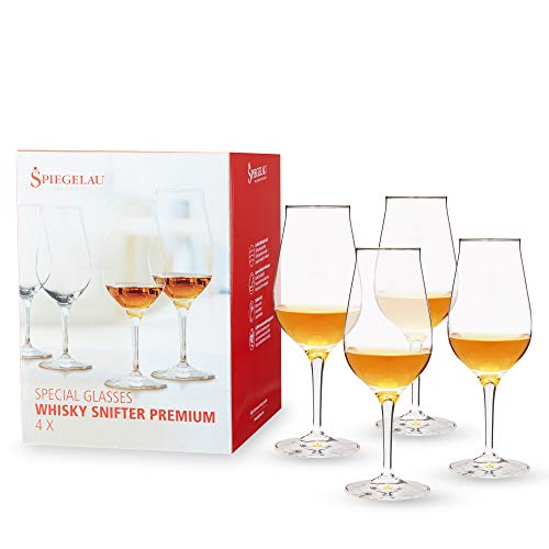 Spiegelau 4-teiliges Whiskybecher-Set, Whisky Snifter Premium, Whiskygläser, Kristallglas, 280 ml, Special Glasses, 4460177 von Spiegelau