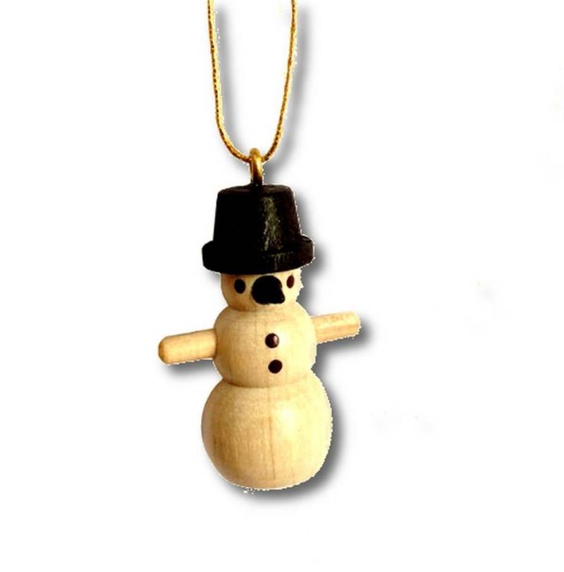 Spielwarenmacher Günther e.K. Christbaumschmuck Baumbehang Schneemann natur Höhe=3cm NEU von Spielwarenmacher Günther e.K.