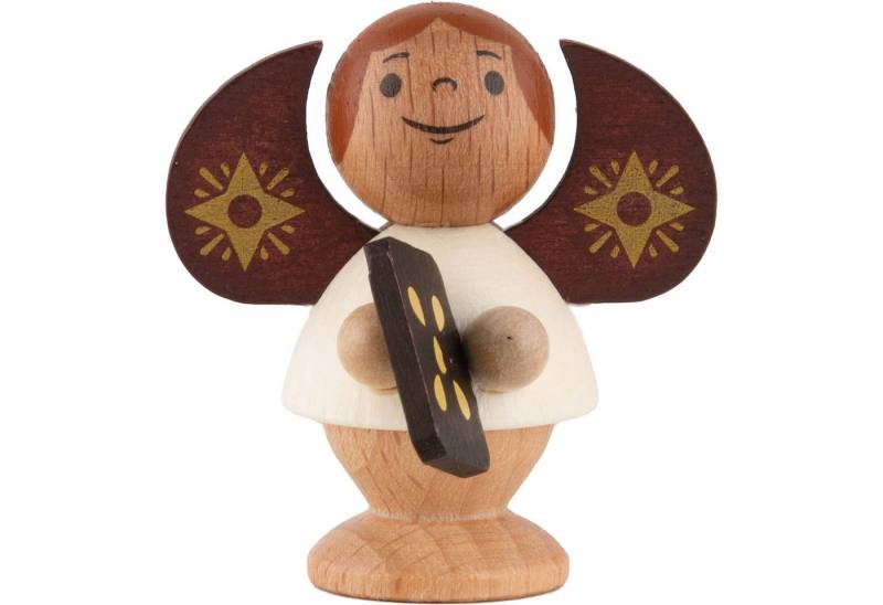 Spielwarenmacher Günther e.K. Dekofigur Sternengel mit Pfefferkuchen natur (4,5cm) von Spielwarenmacher Günthe von Spielwarenmacher Günther e.K.
