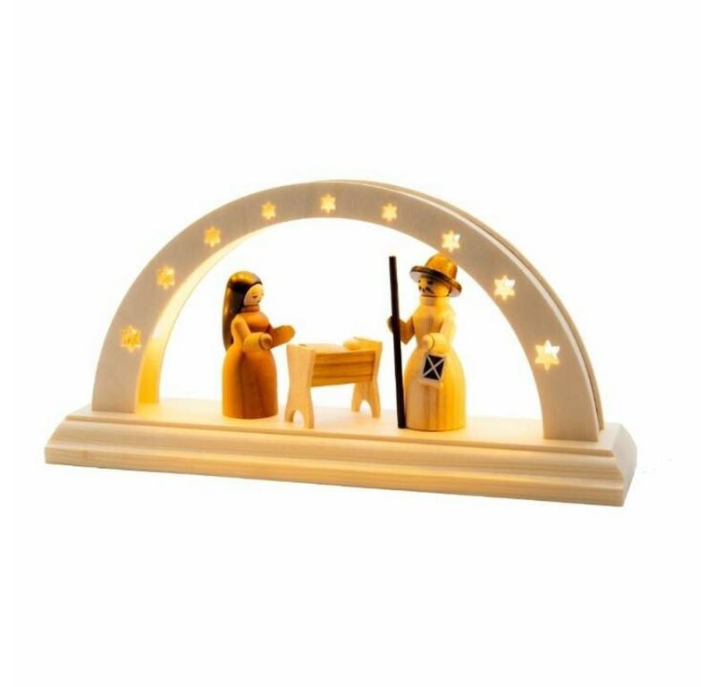 Spielwarenmacher Günther e.K. Lichterbogen Schwibbogen Maria & Josef mit LED Beleuchtung BxHxT 24x12x6cm NEU Spielwarenmacher Günther e.K. Lichterbogen Schwibbogen Maria & Josef mit LED Beleuchtung BxHxT 24x12x6cm NEU von Spielwarenmacher Günther e.K.