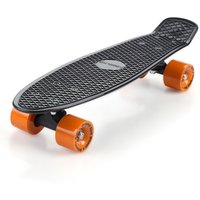 Spielwerk® Retro Skateboard Schwarz-Orange / auch mit LED verfügbar von Spielwerk