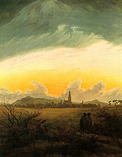 Caspar David Friedrich - Neubrandenburg - Medium - Semi Gloss Print Caspar David Friedrich - Neubrandenburg - Medium - Semi Gloss Print von Spiffing Prints