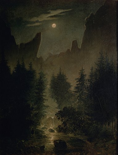 Caspar David Friedrich - Uttewalder Grund - Extra Large - Semi Gloss Print von Spiffing Prints