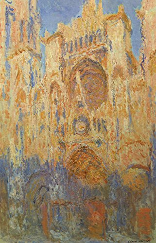 Claude Monet - Rouen Cathedral Facade (Sunset) - Small - Matte Print von Spiffing Prints