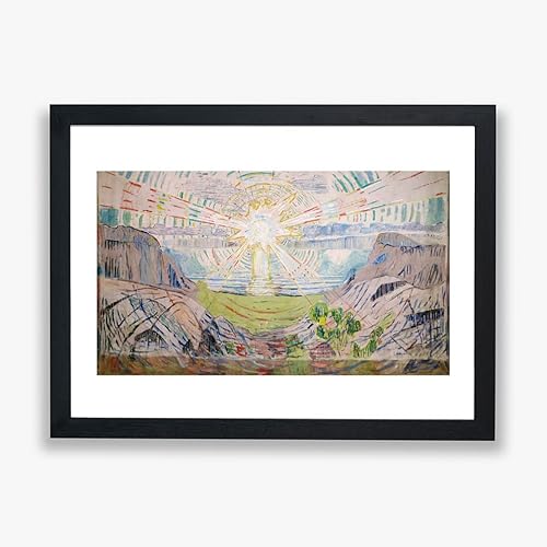 Edvard Munch – The Sun – Wanddruck – Home Decor Art – Giclée-Poster – nur Druck – klein von Spiffing Prints