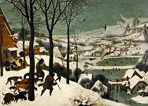 Pieter Bruegel The Elder - Hunters in The Snow (Winter) - Small - Matte Print von Spiffing Prints