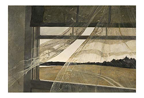 Spiffing Prints Andrew Wyeth Wind from the Sea – klein – matt – ungerahmter Kunstdruck-Poster von Spiffing Prints