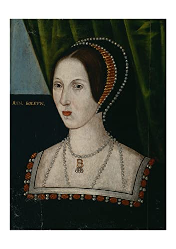 Spiffing Prints British School - Queen Anne Boleyn - Small - Semi Gloss - Ungerahmter Kunstdruck von Spiffing Prints