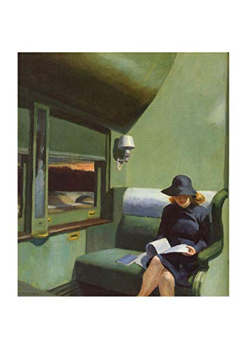 Spiffing Prints Edward Hopper - Compartment C Car 193 - Extra Large - Archival Matte - Unframed von Spiffing Prints